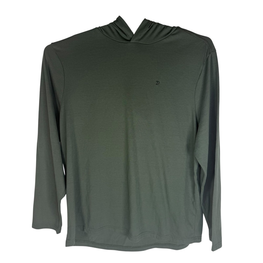 Duck Camp Mens Essential Drirelease Hoodie Thyme Green XL EH2400 New - Picture 2 of 12